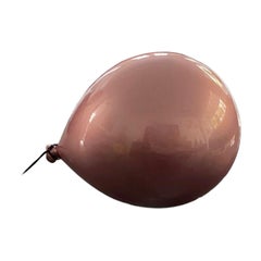 Sculpture de ballon en argile d'or rose faite à la main pour le mur, le plafond, petit modèle
