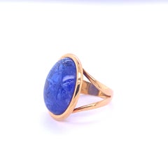 Cocktail Ring Tanzanite Rose Gold 18 Karat