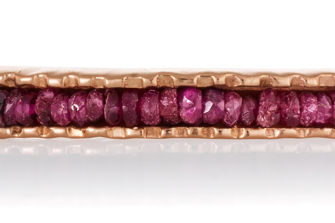 For Sale:  14K Rose Gold Coin Ring with Rubies 4