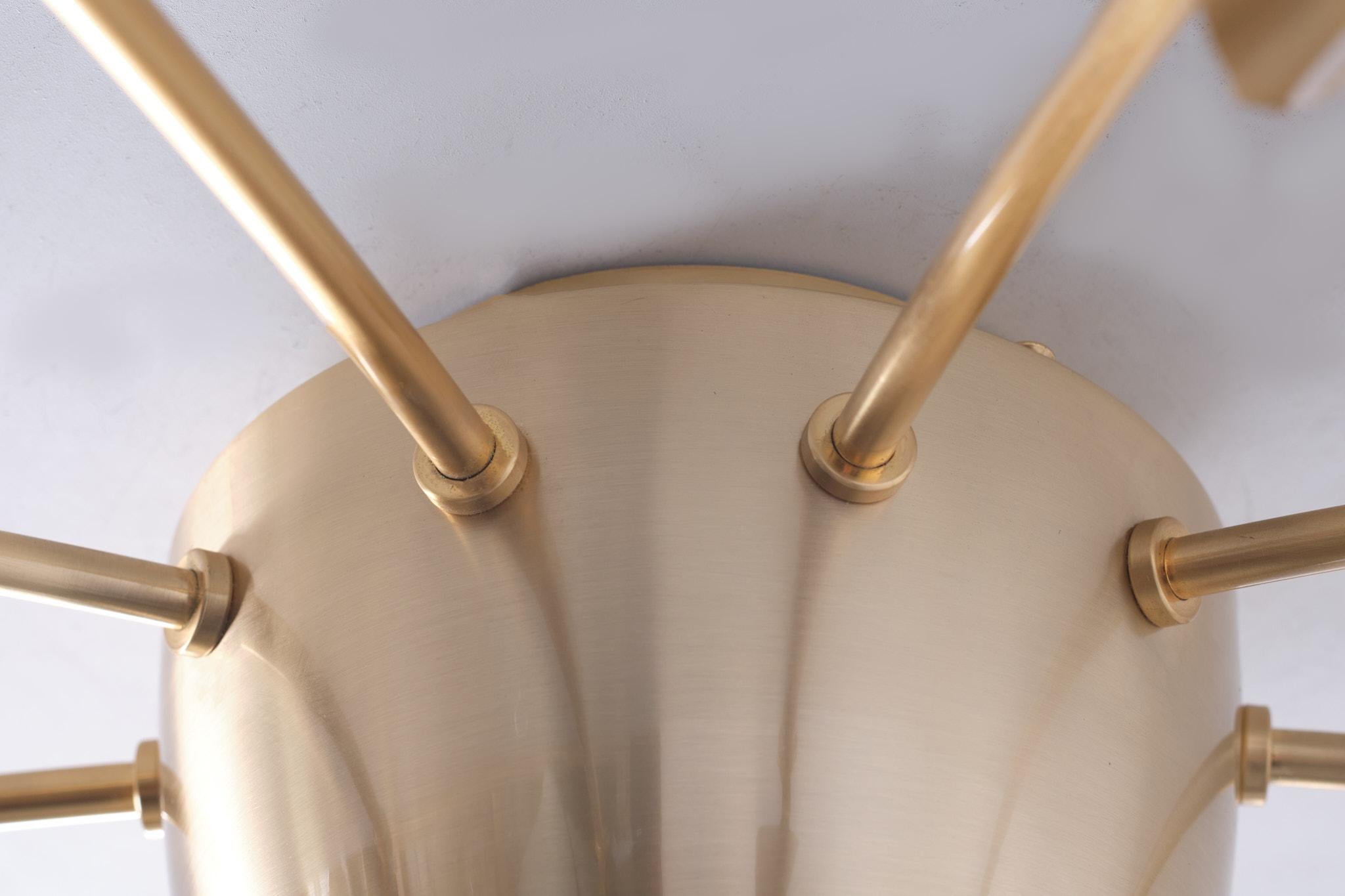 Spagnolo Lampada da soffitto alogena Esteluz, colore oro rosa, anni '80, Spagna in vendita
