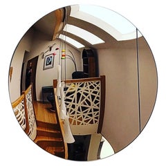 Rose Gold Convex Mirror 100 cm/ 39" Diameter