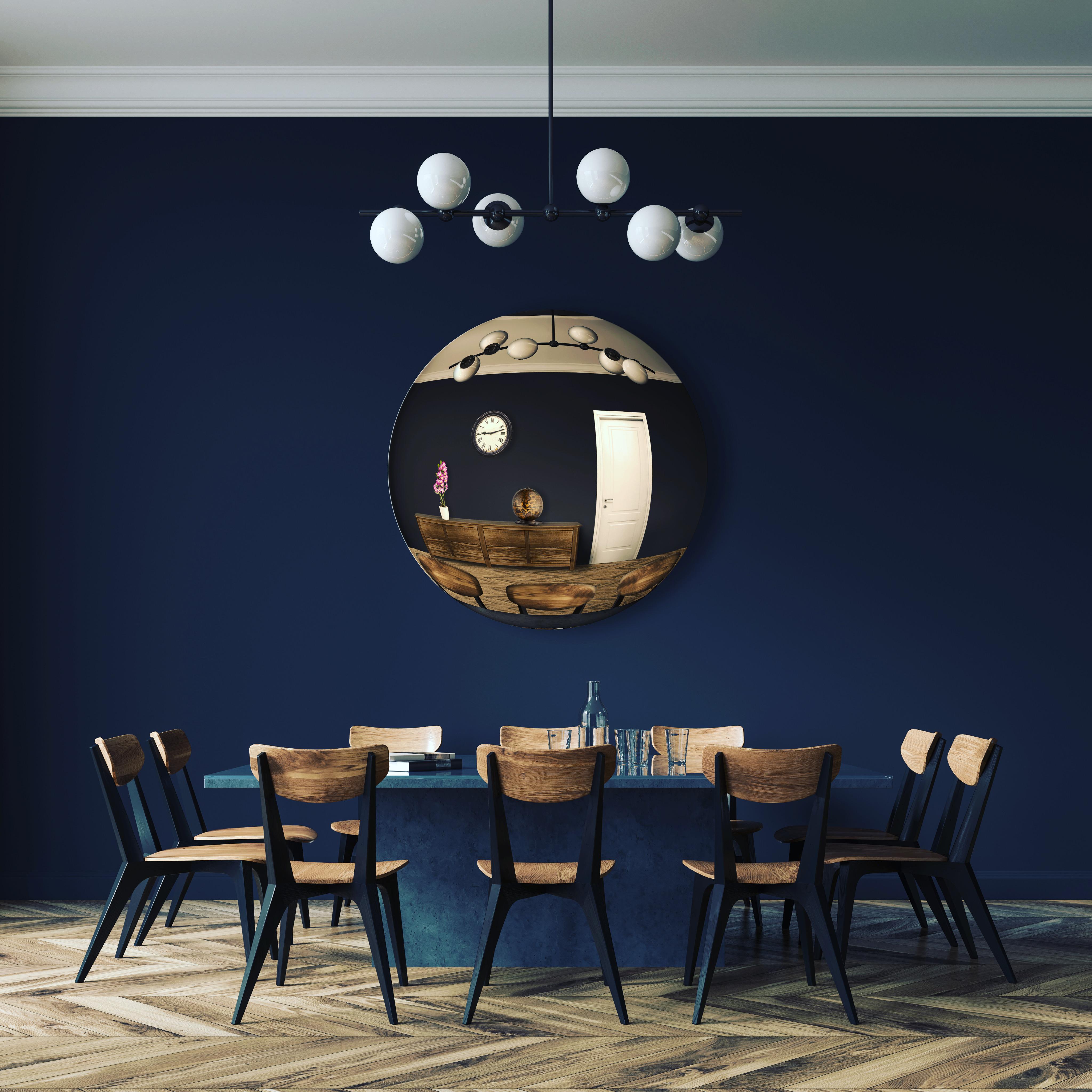Rose Gold Convex Mirror 80 cm/ 31.5