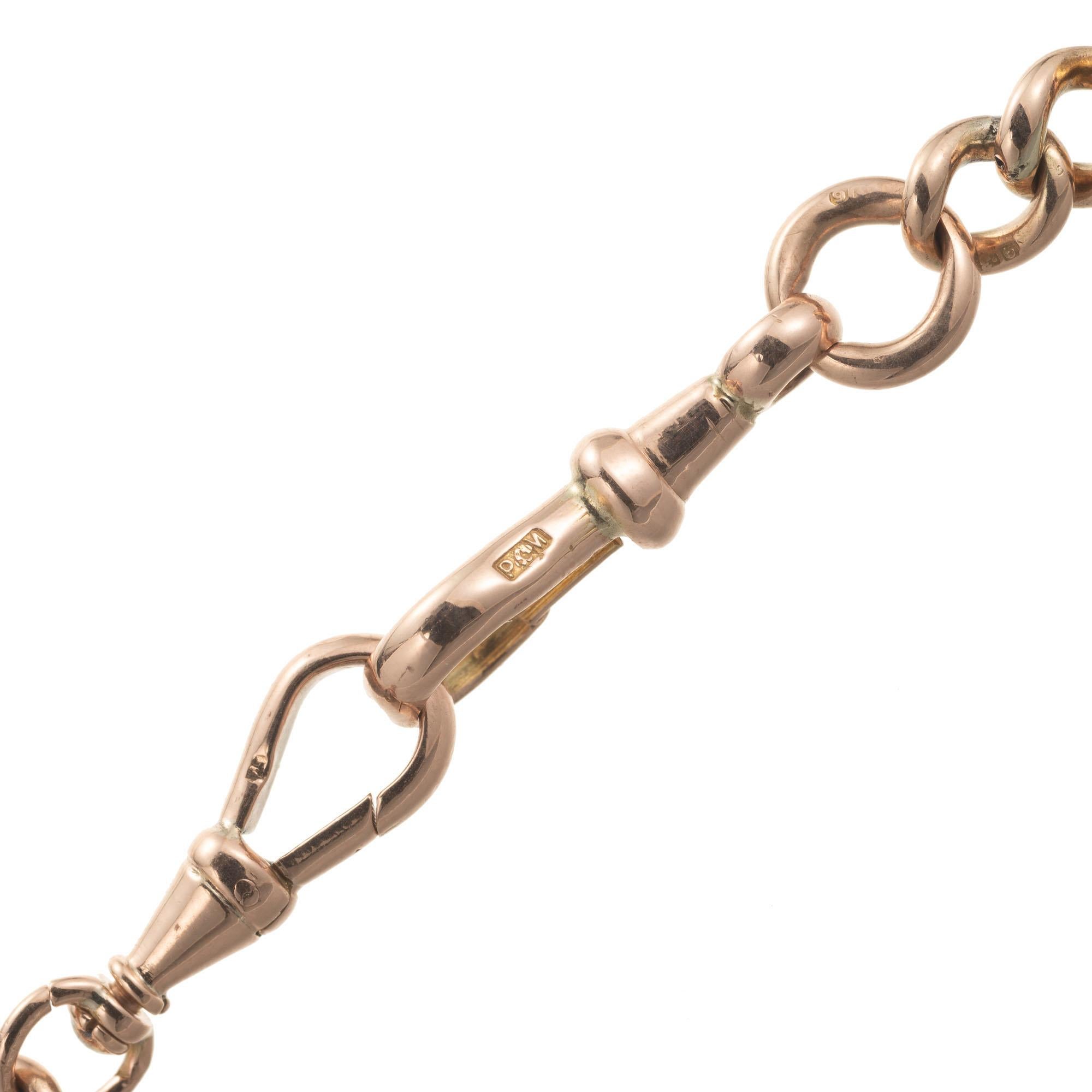 Rose Gold Crystal Ball Taschenuhr Anhänger Halskette im Angebot 1