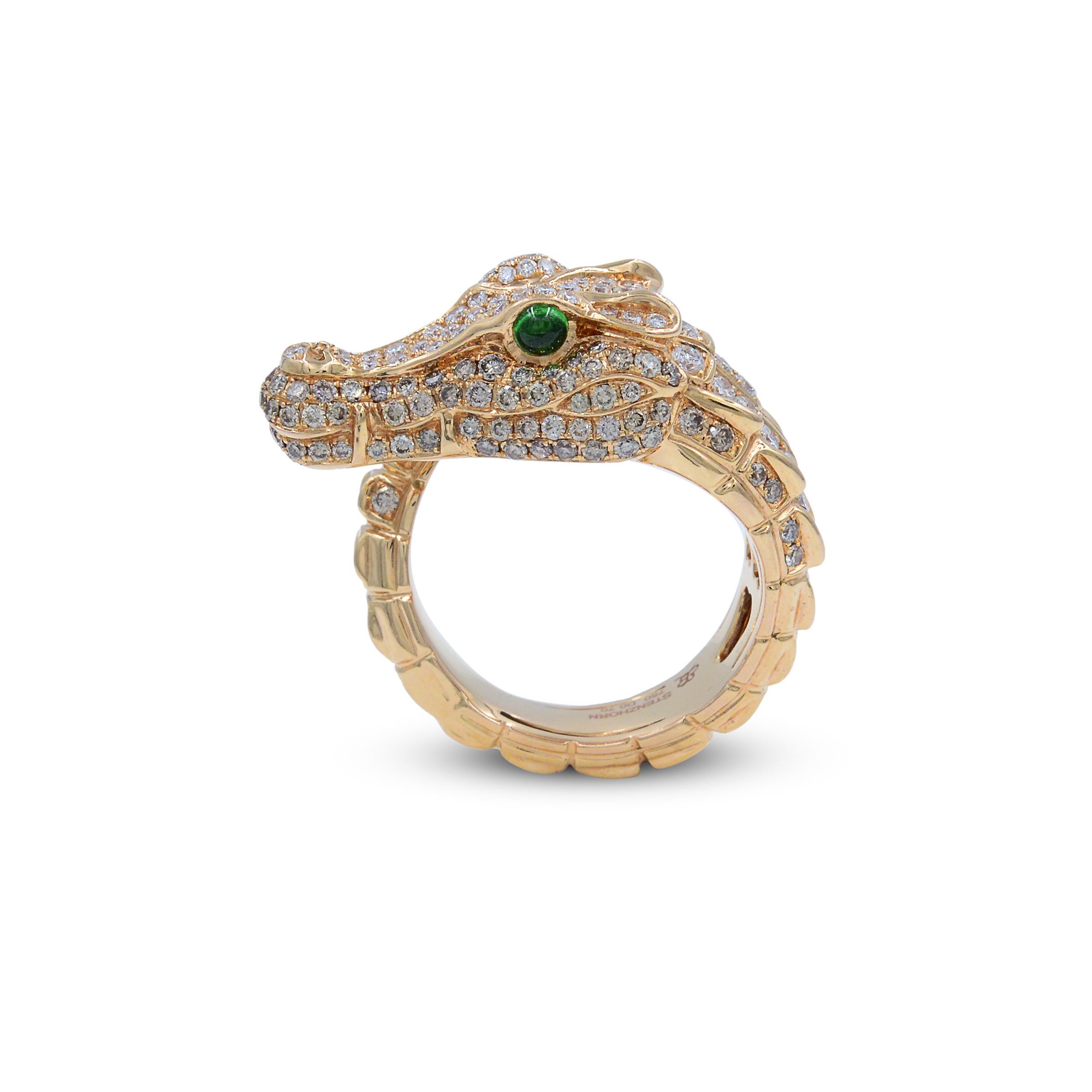 gold alligator ring