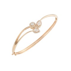 Rose Gold Diamond Bangle 2.07 Carats
