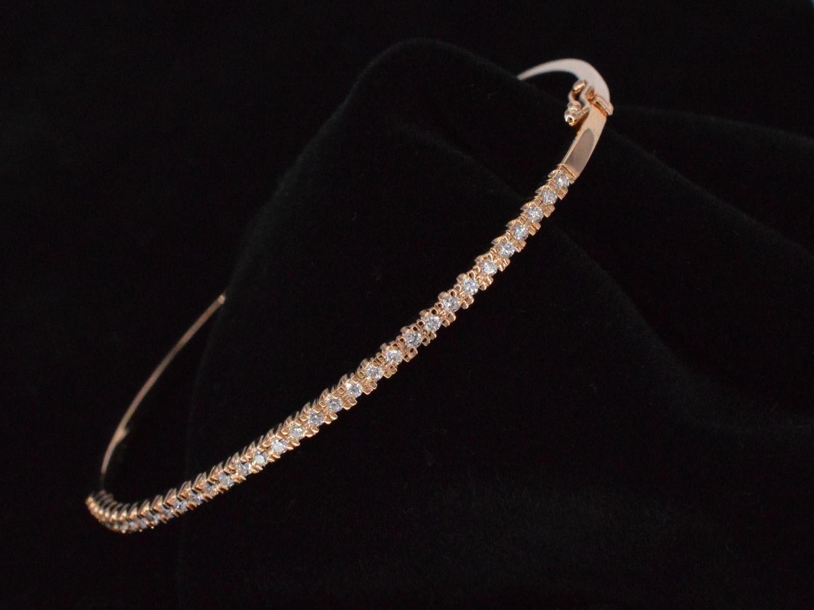 Rose Gold Diamond Bracelet For Sale 4
