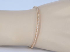 Bracciale con diamanti in oro rosa