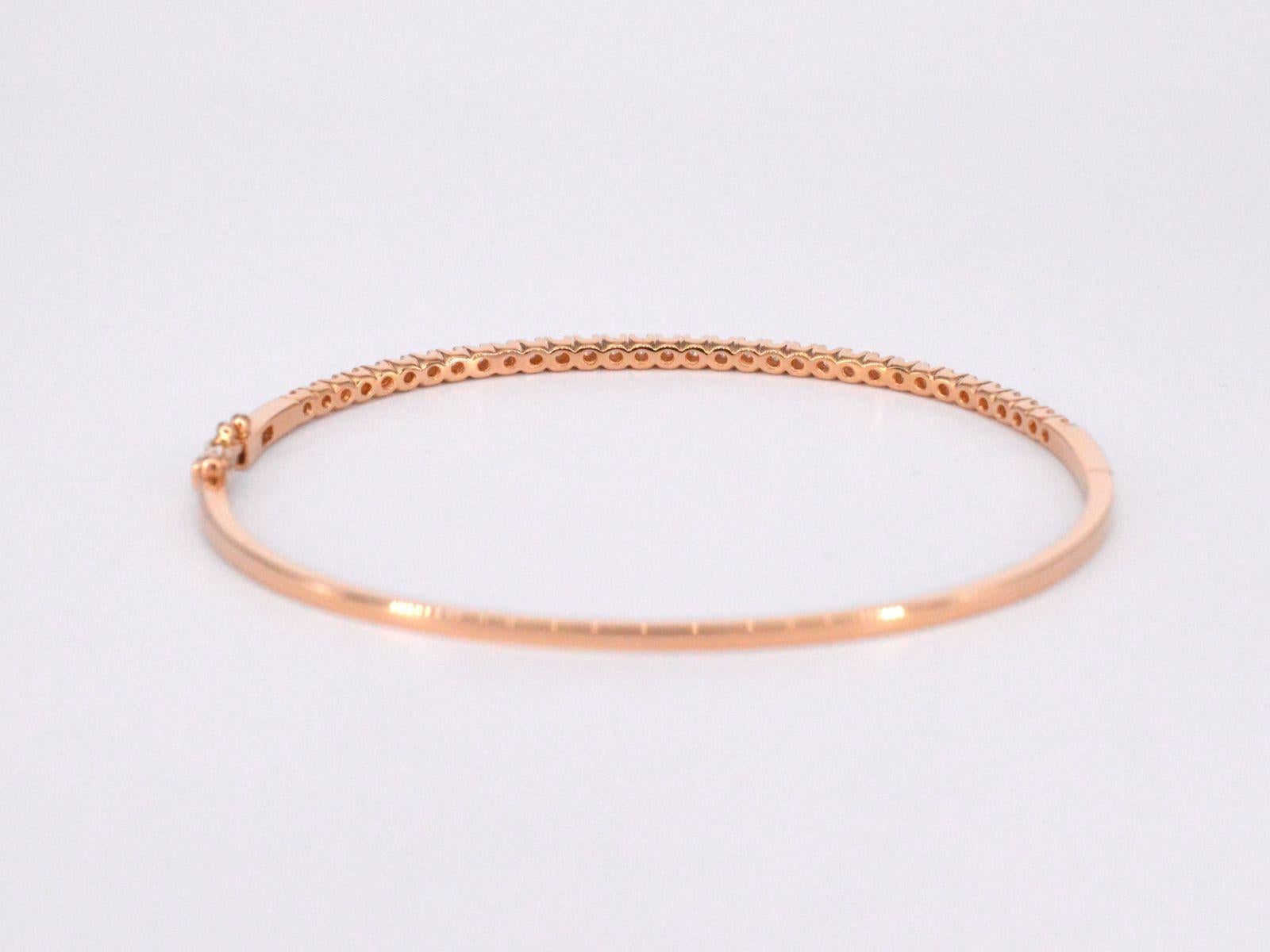Rose Gold Diamond Bracelet For Sale 1