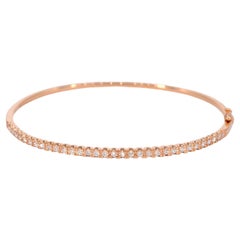 Bracelet en or rose et diamants