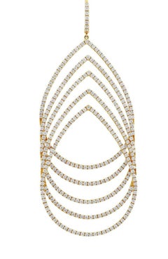 Rose Gold Diamond Chandelier Earrings