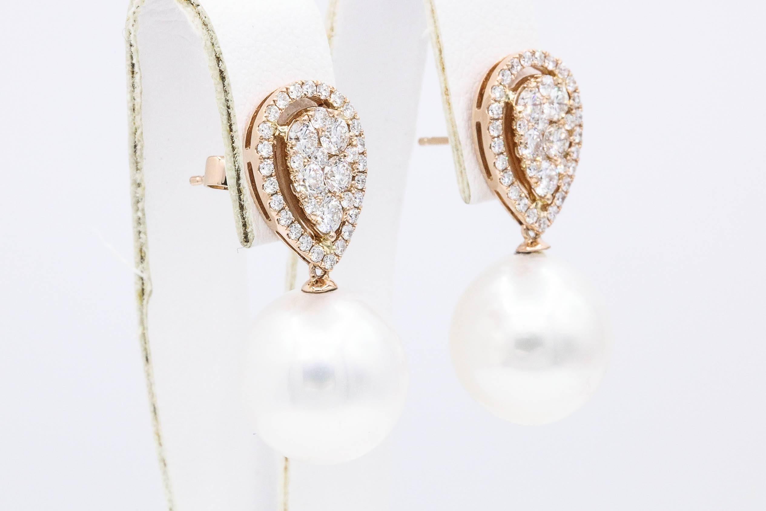 pear shaped pearl drop earrings
