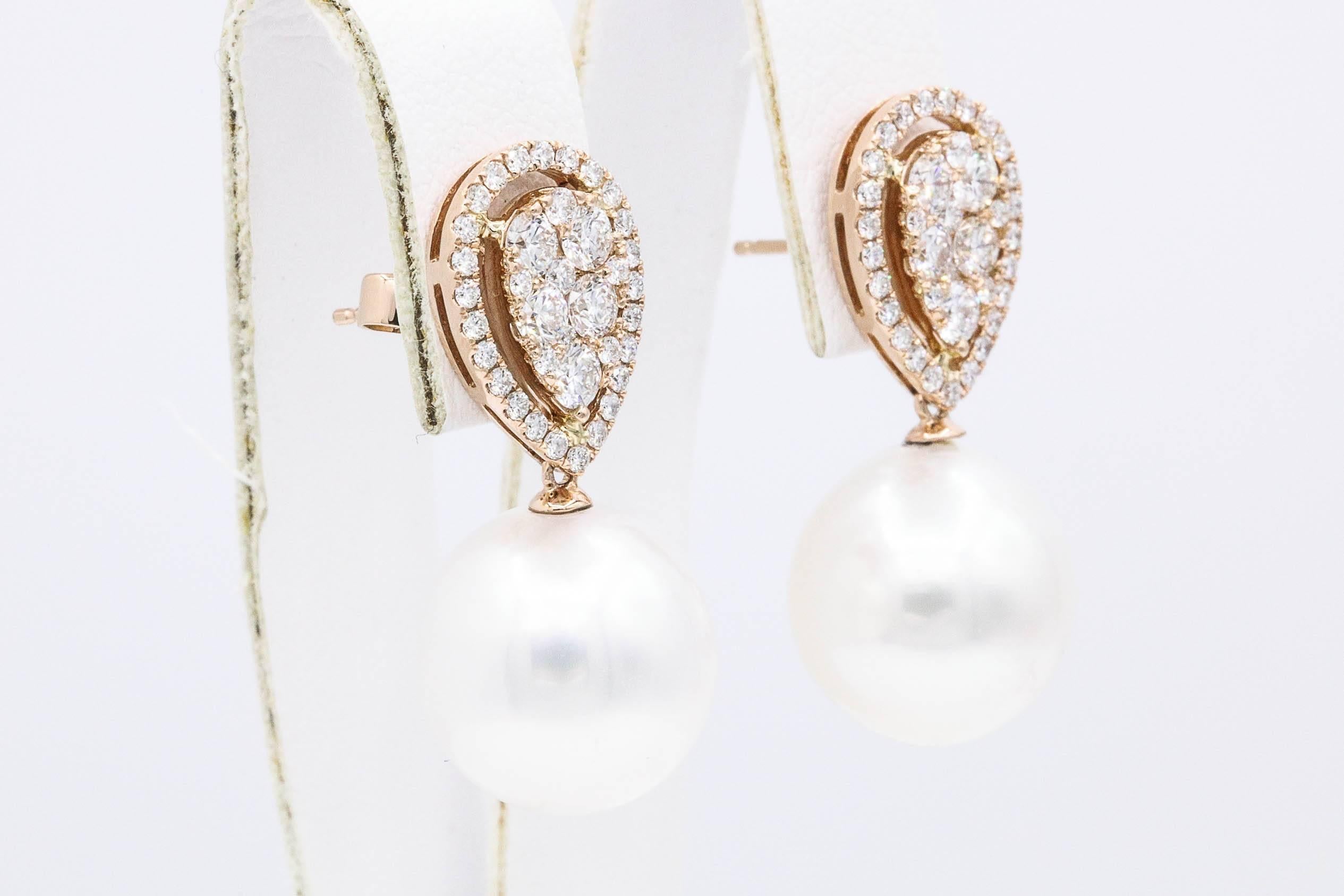 pear drop pearl earrings