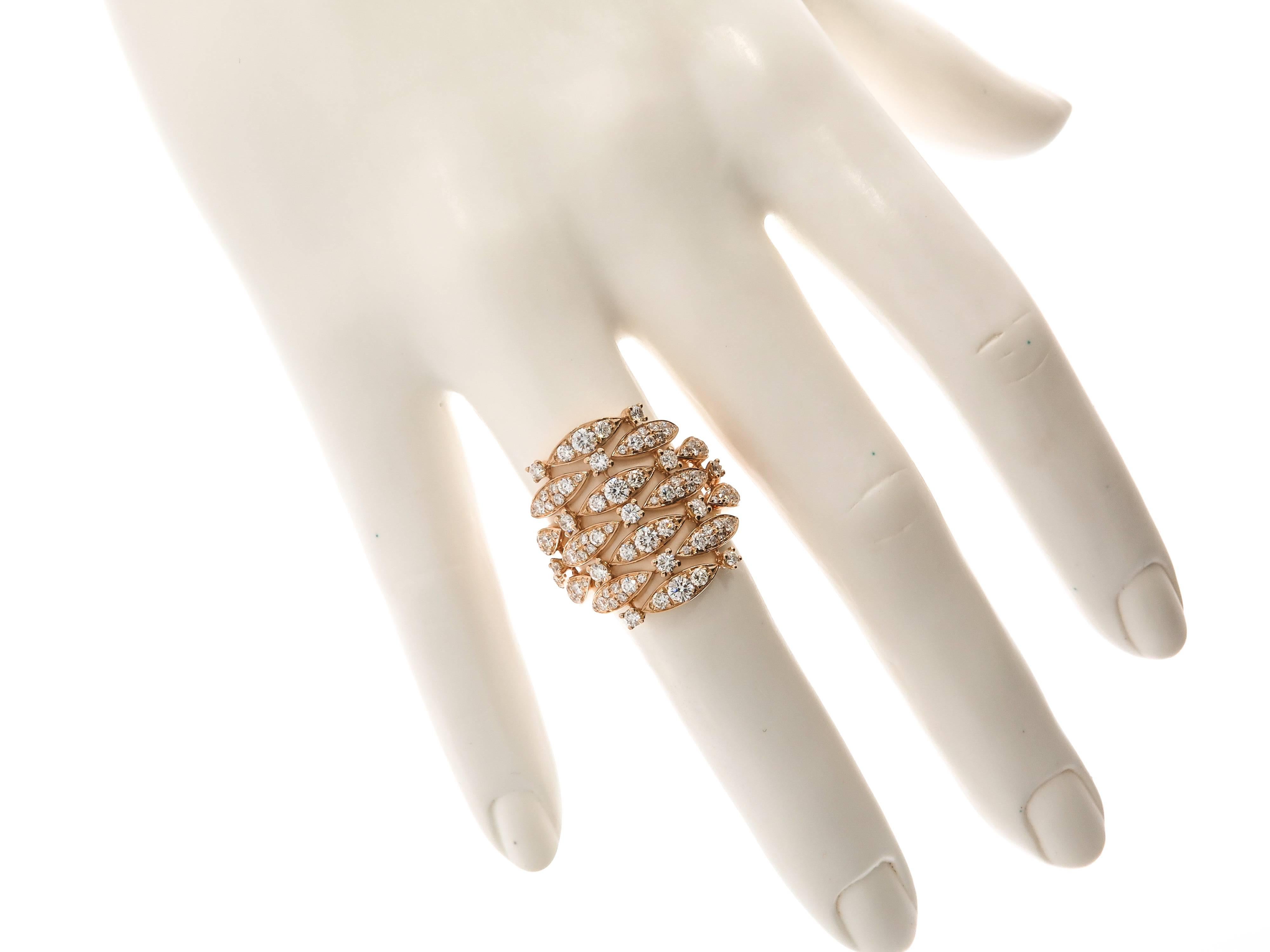 Women's Rose Gold Diamond Cocktail Ring by Casato