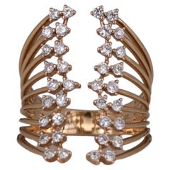 Rose Gold Diamond Corset Ring