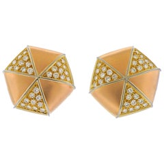 Rose Gold Diamond Earrings