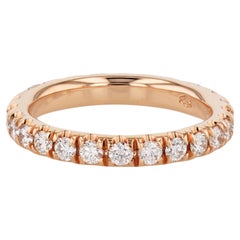Rose Gold Diamond Eternity Band Ring