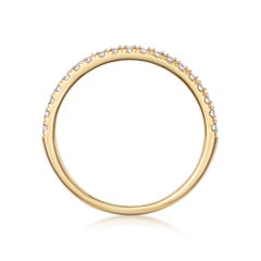 18 Karat Rose Gold Diamond Eternity Stacking Ring