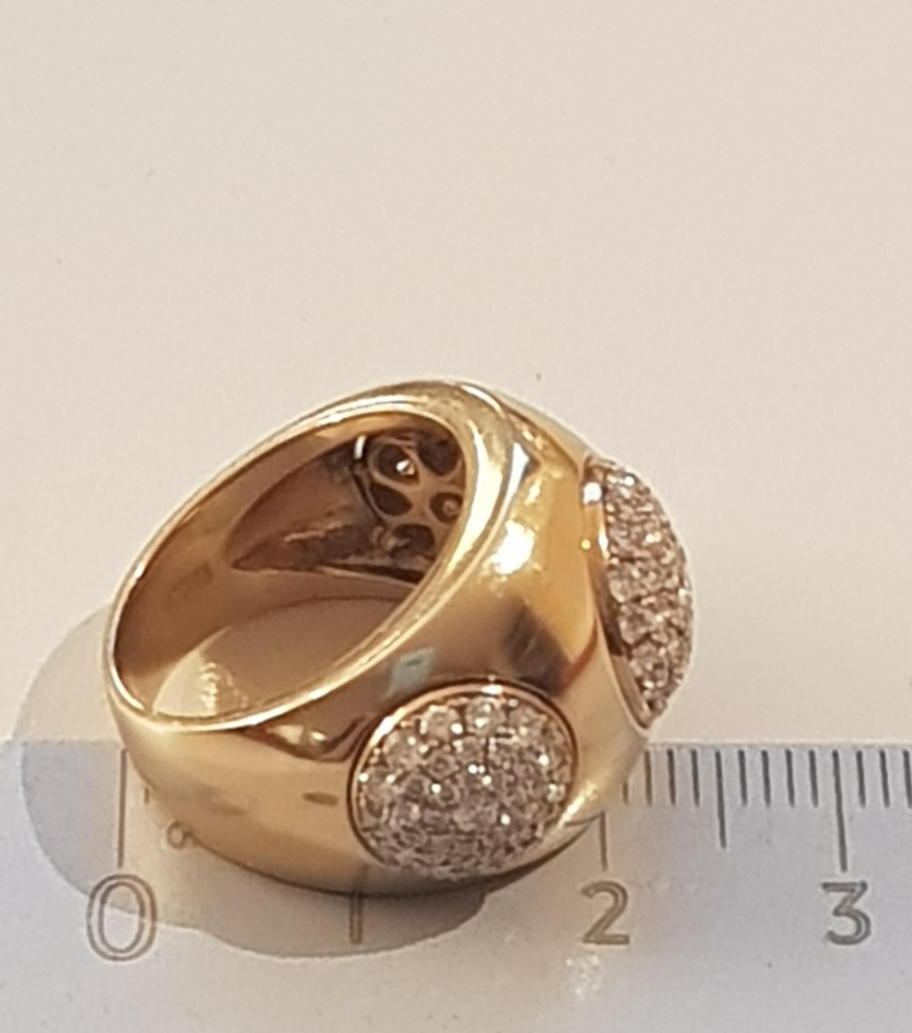 Round Cut Rose Gold Diamond Ring For Sale