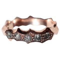 Rose Gold Diamond Salt and Pepper Band Rose Gold Diamond Salt and Pepper Band