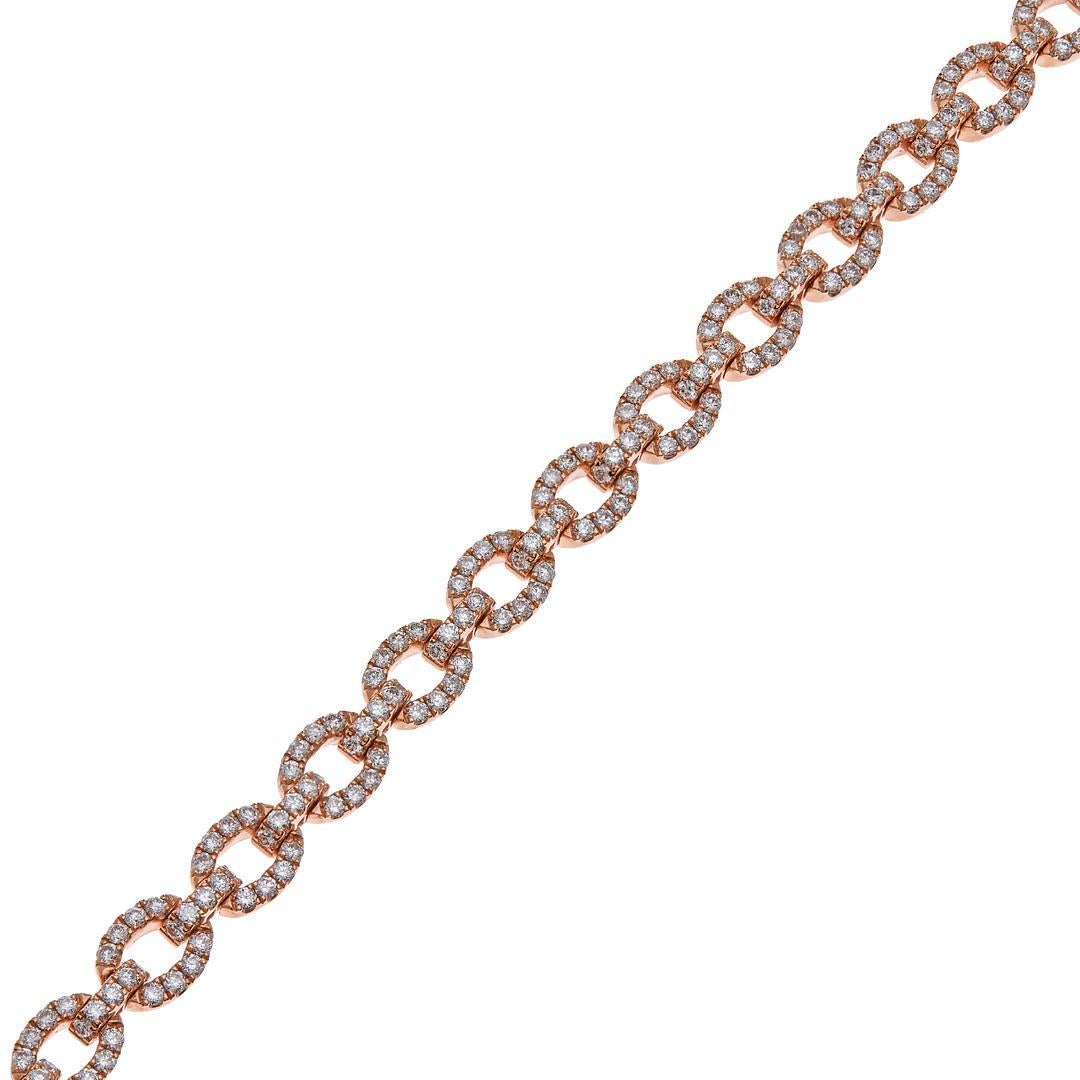 Pulsera de eslabones pequeños con diamantes de oro rosa de 18k

Detalles
oro rosa de 18 quilates
2,12 quilates de diamantes
Longitud: 7 pulgadas
Calidad del diamante Color F-G, Claridad VVS-VS
Fabricado en Italia

Póngase en contacto con nosotros