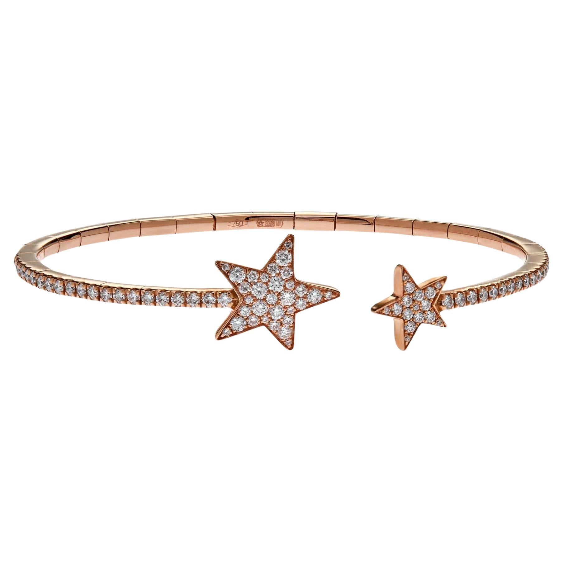Roségold-Diamant-Stern-Armband