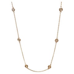 Rose Gold Diamonds by the Yard Necklace