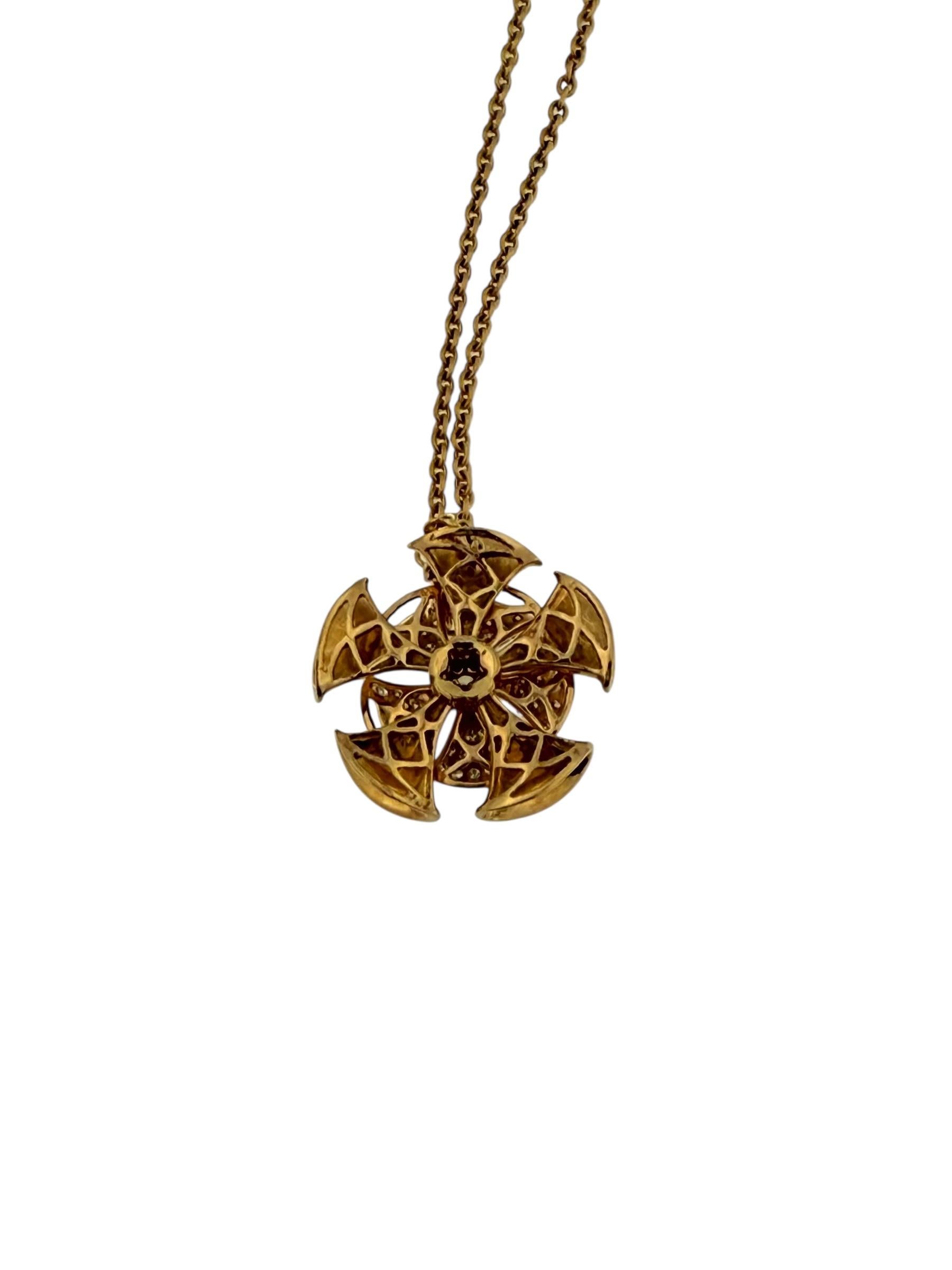 Set di gioielli con fiori in oro rosa e diamanti Nature in vendita 4