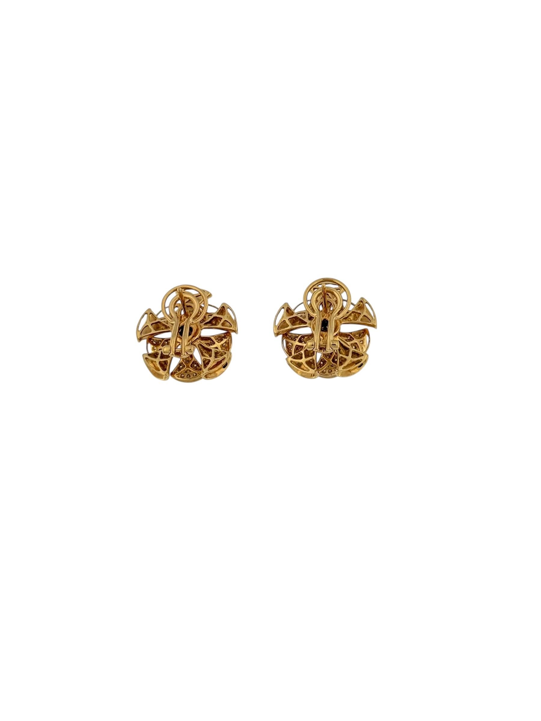 Set di gioielli con fiori in oro rosa e diamanti Nature in vendita 7
