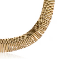Rose Gold Fringe Necklace