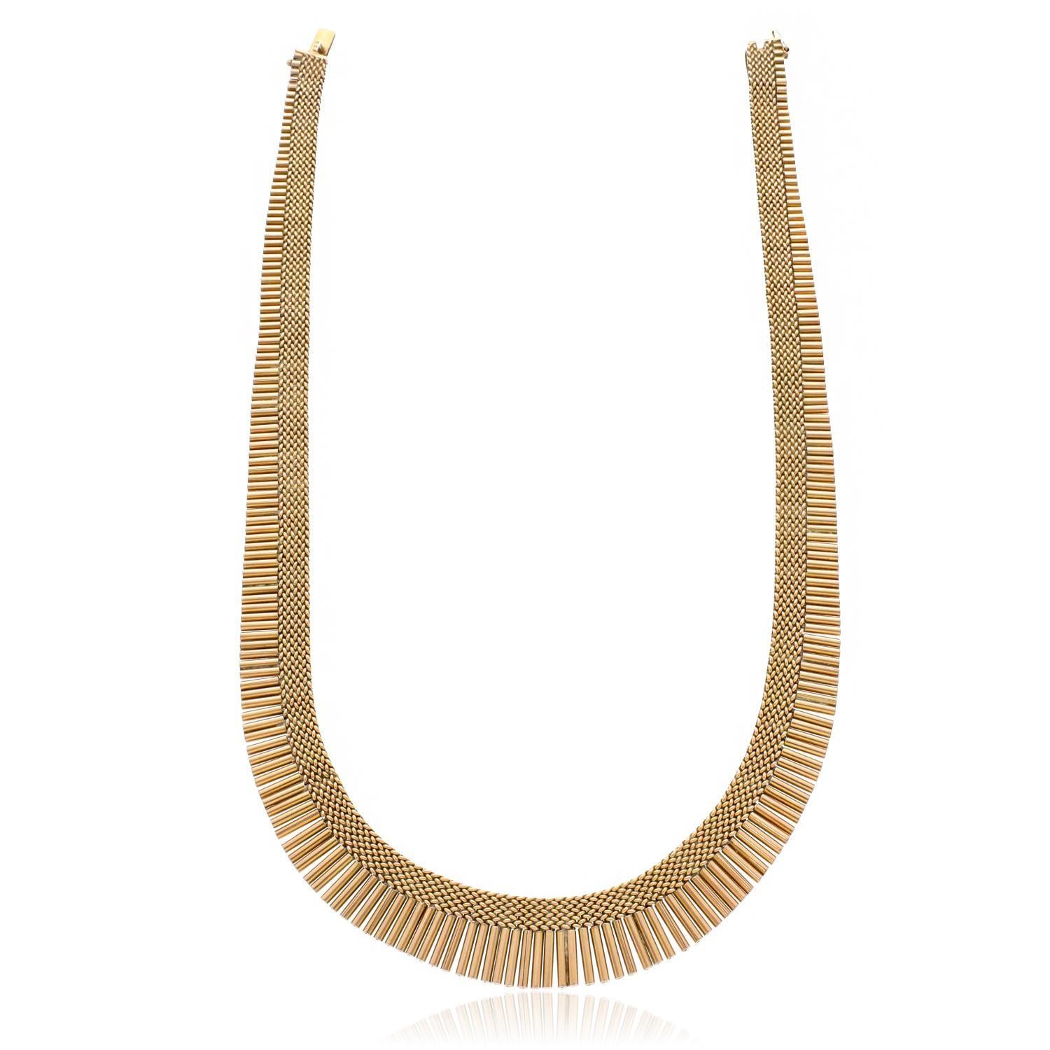 da uomo o donna Rose Gold Fringe Necklace in vendita