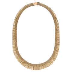 Rose Gold Fringe Necklace