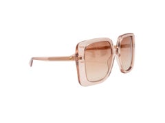 Rose Gold Gucci Oversized Sunglasses