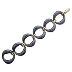 Rose Gold Hematite Link Bracelet