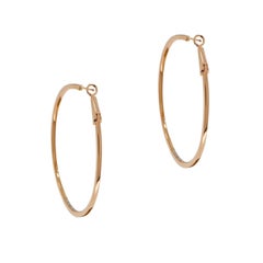 Rose Gold In-Out Diamond Hoops