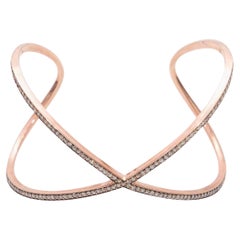 Rose Gold Jennifer Miller Pave Diamond Manschettenarmband