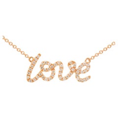 Rose Gold "Love" Necklace