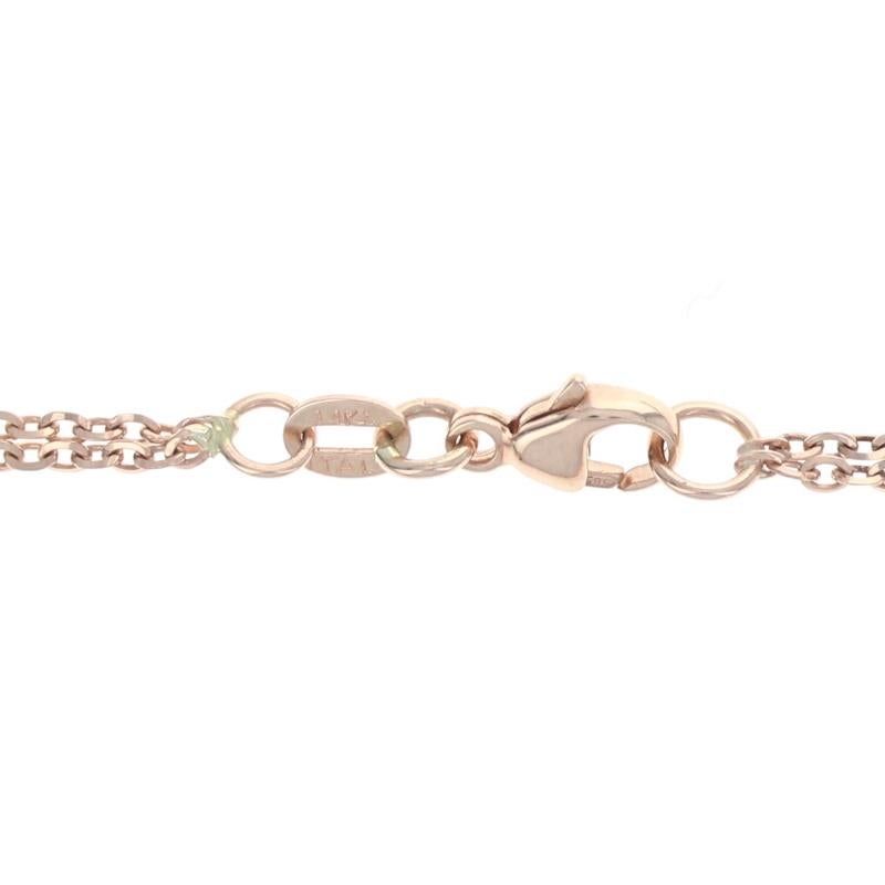 Women's Rose Gold Morganite & Diamond Halo Necklace, 14k Pear Cut 21.01ctw For Sale