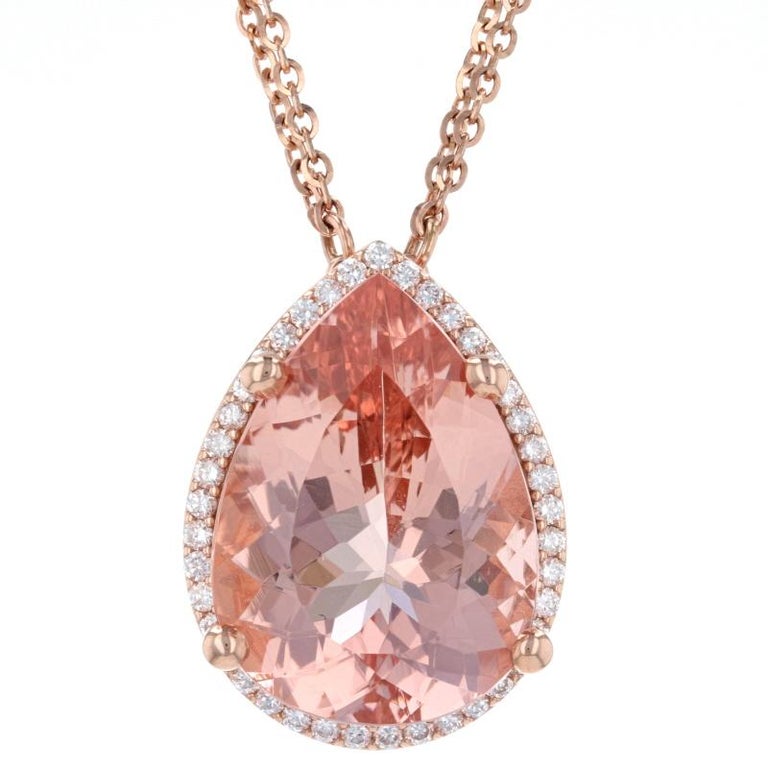 Antique Morganite Necklaces - 172 For Sale at 1stDibs | large morganite  pendant, pink morganite necklace, morganite pendants for sale