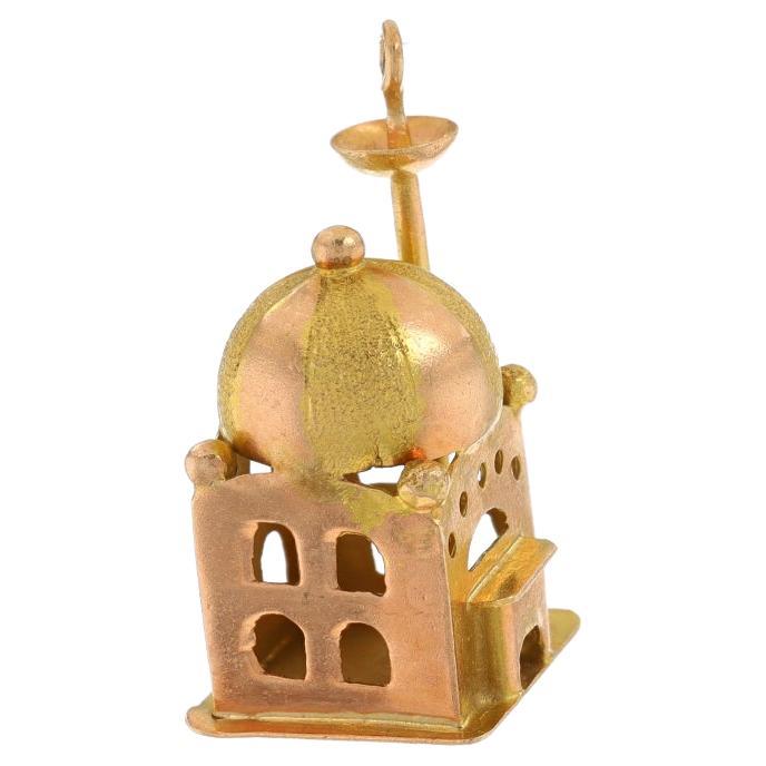 Rose Gold Mosque Charm - 14k Faith For Sale