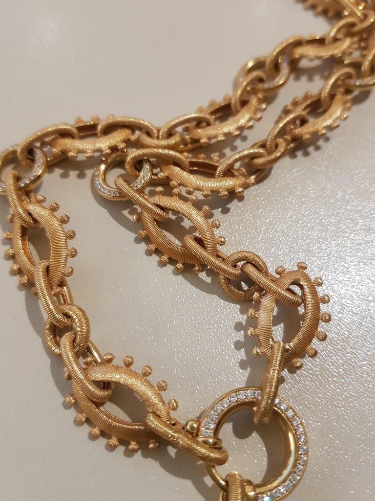 Rose Gold Necklaces with Diamonds im Zustand „Neu“ im Angebot in Findikli, Beyoglu