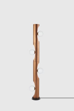 Rose Gold Notch Floor Lamp by Hatsu