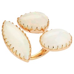 Used Rose Gold Opal Modern Ring