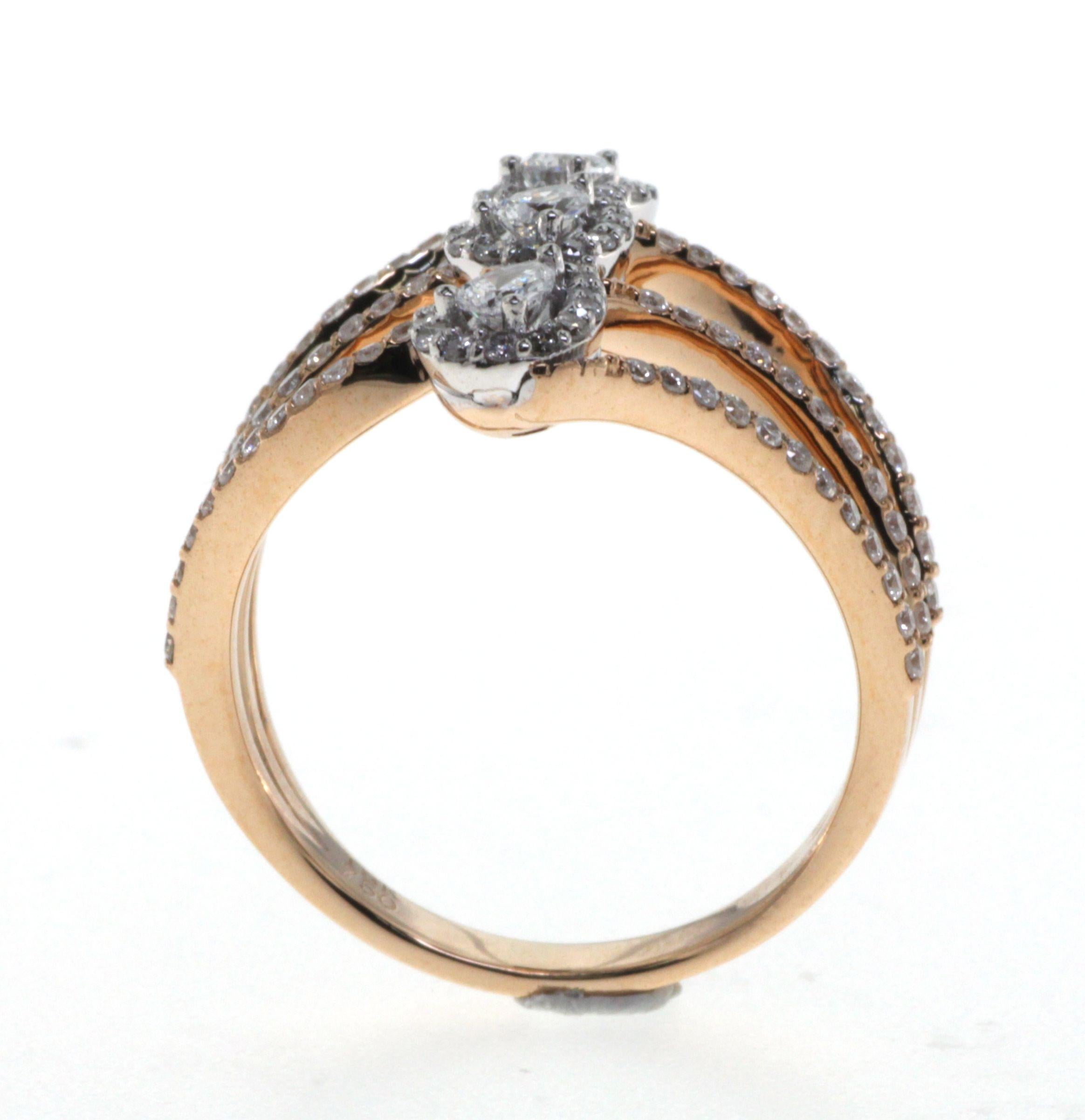 pear engagement ring rose gold
