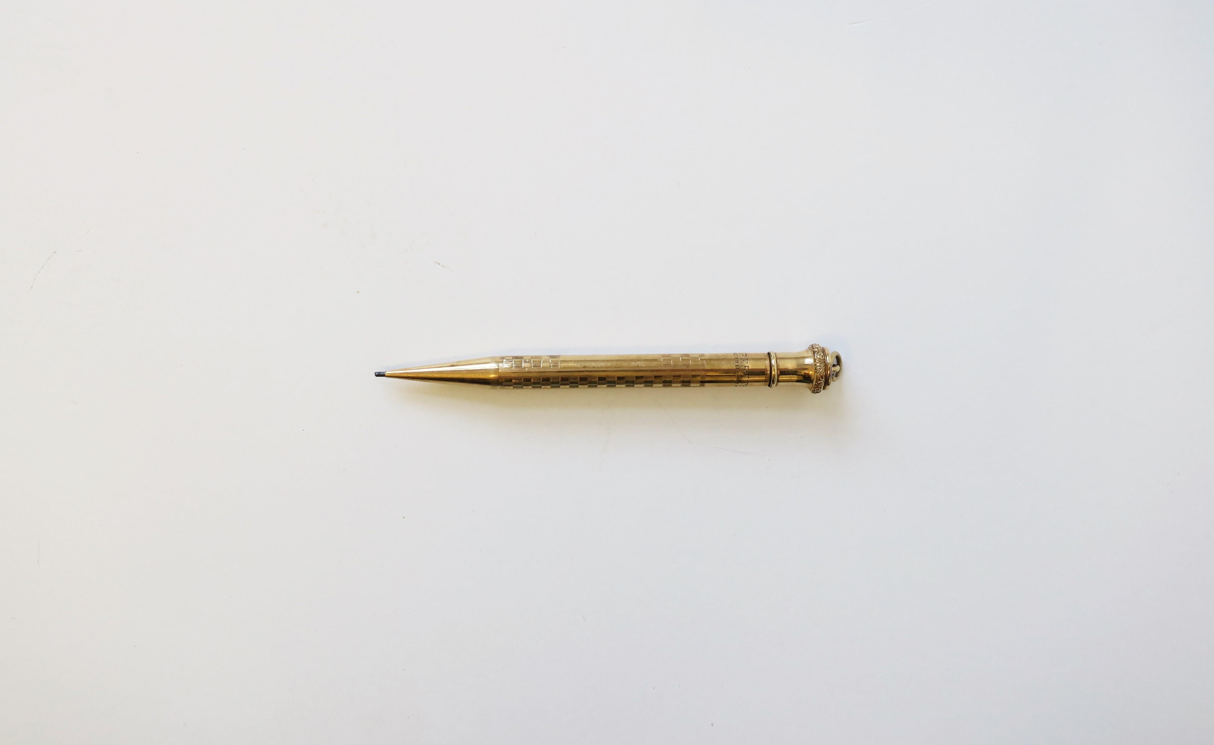 Roségold Gold geflochtener Mechanischer Bleistift (Viktorianisch)