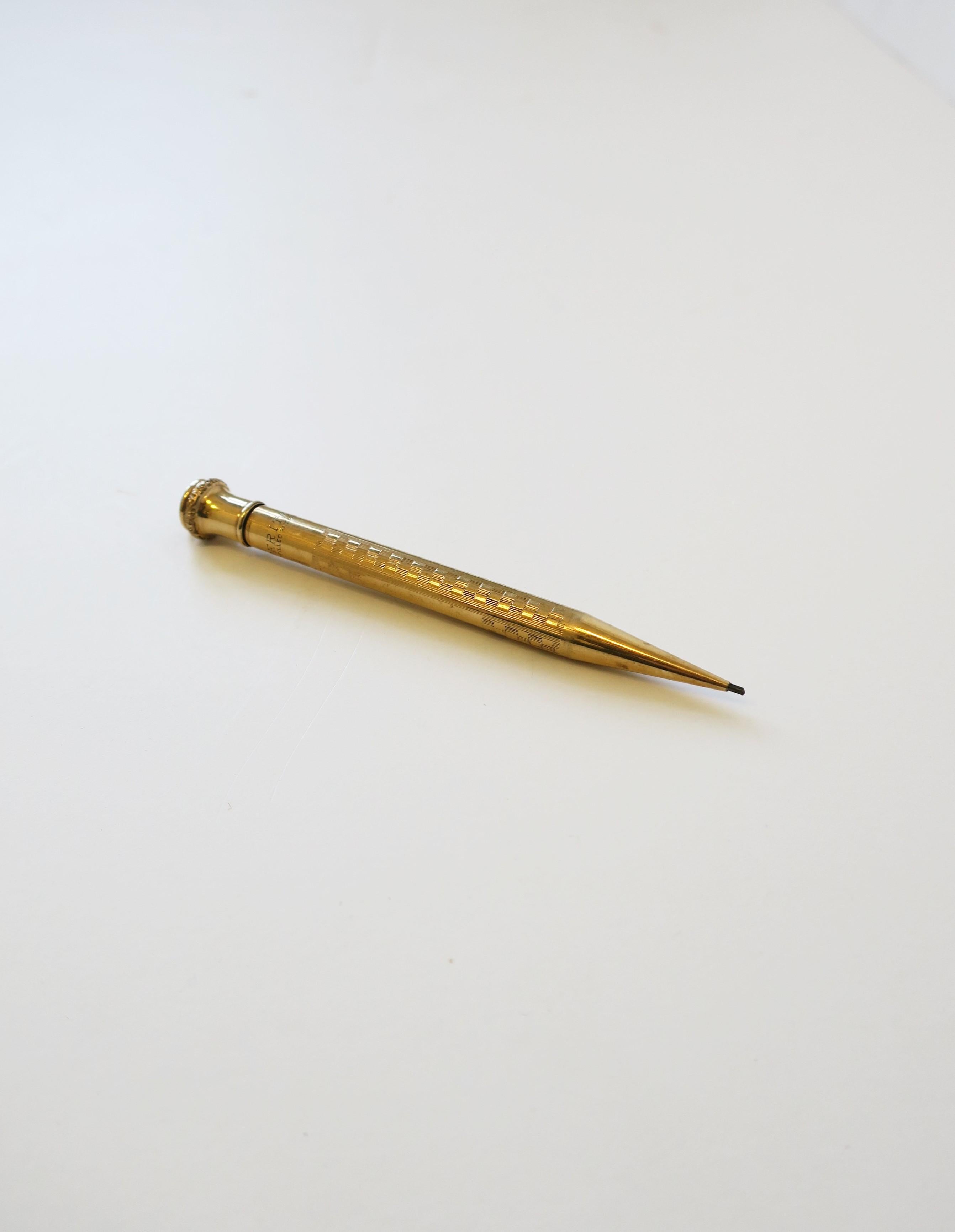 Roségold Gold geflochtener Mechanischer Bleistift im Zustand „Gut“ in New York, NY
