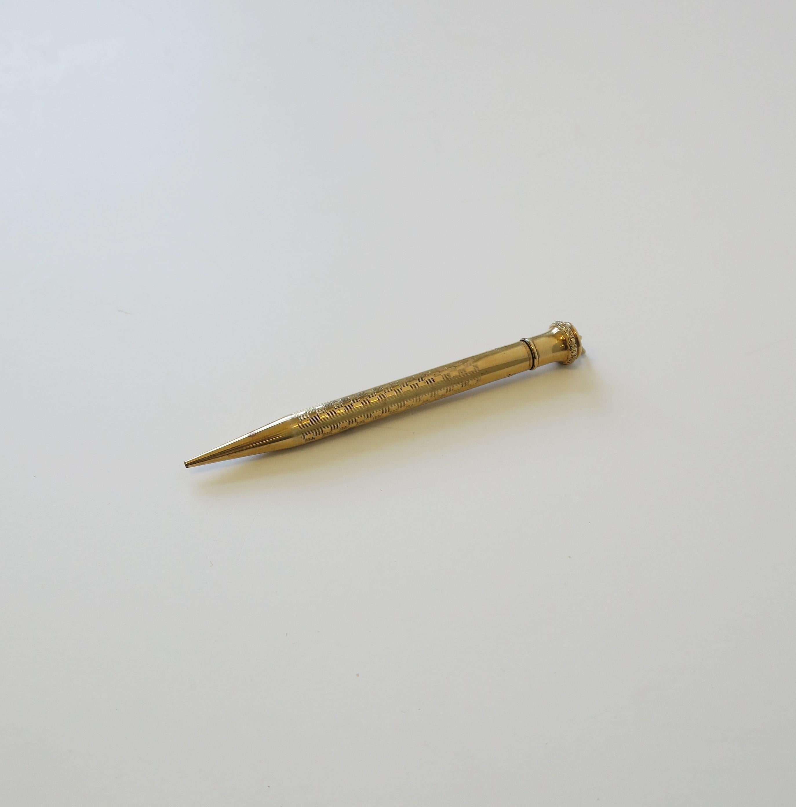 Roségold Gold geflochtener Mechanischer Bleistift (20. Jahrhundert)