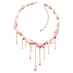 Rose Gold Plated Drop Necklace