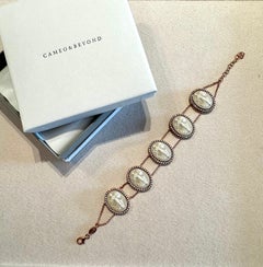 Rose Gold Plated Sterling Silver Dancing Goddess and The Three Graces Bracelet