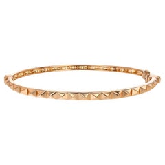 Rose Gold Pyramid Bangle