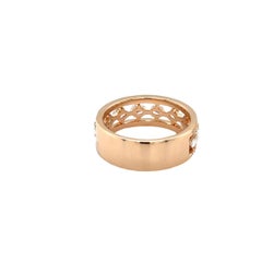 Vitale 1913 Agapa Ring in 18Kt Rose Gold with Oval & Round Diamonds